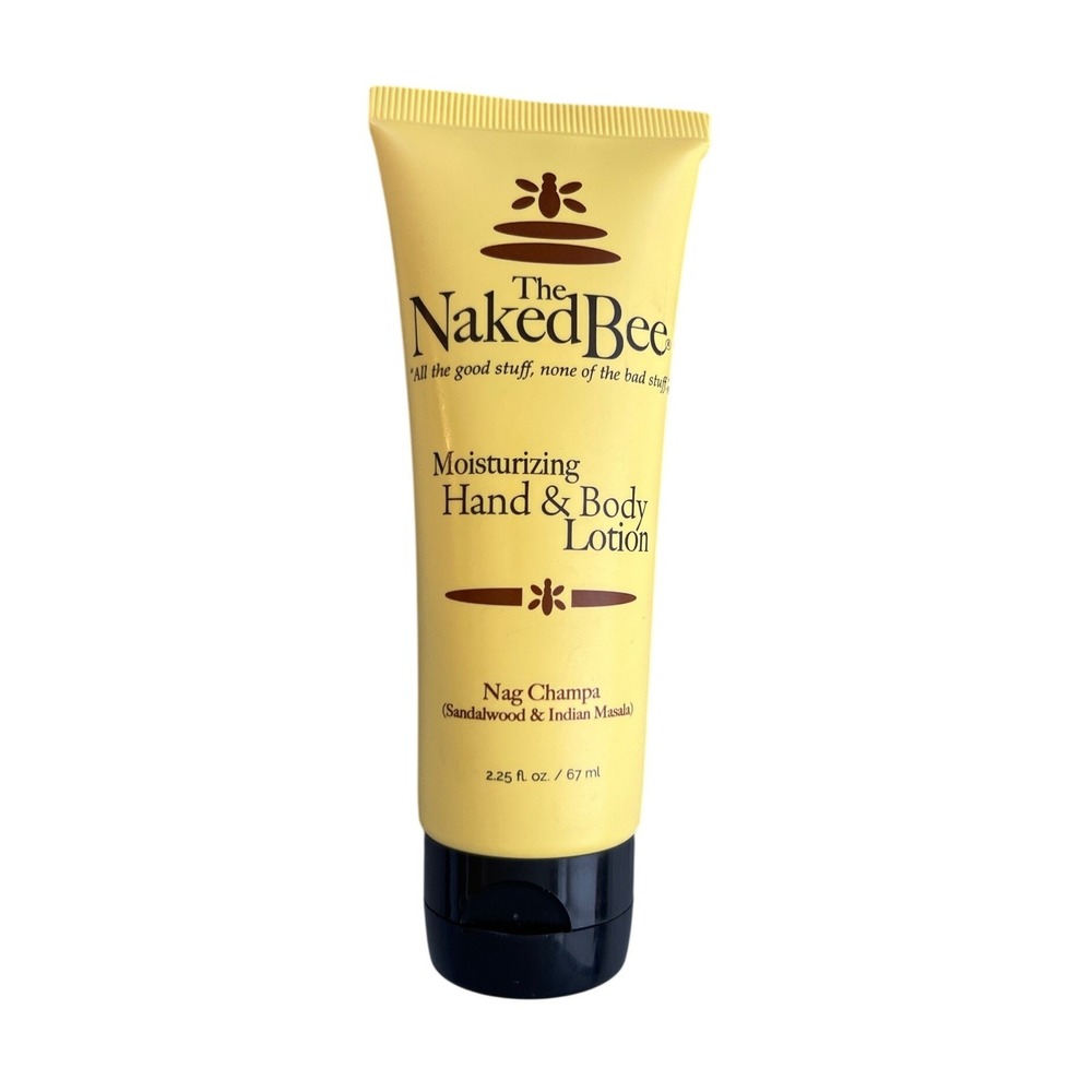 The Naked Bee Nag Champa Moisturizing Hand & Body Lotion 2.25 oz Sandalwood Tube